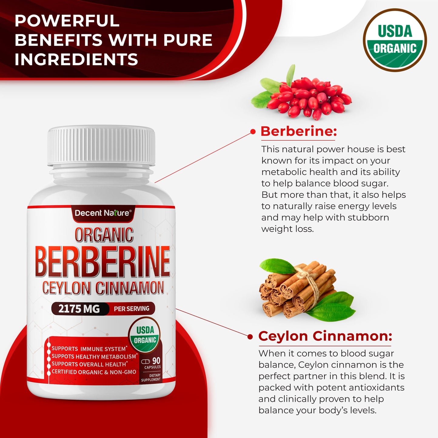 Organic Berberine with Ceylon Cinnamon