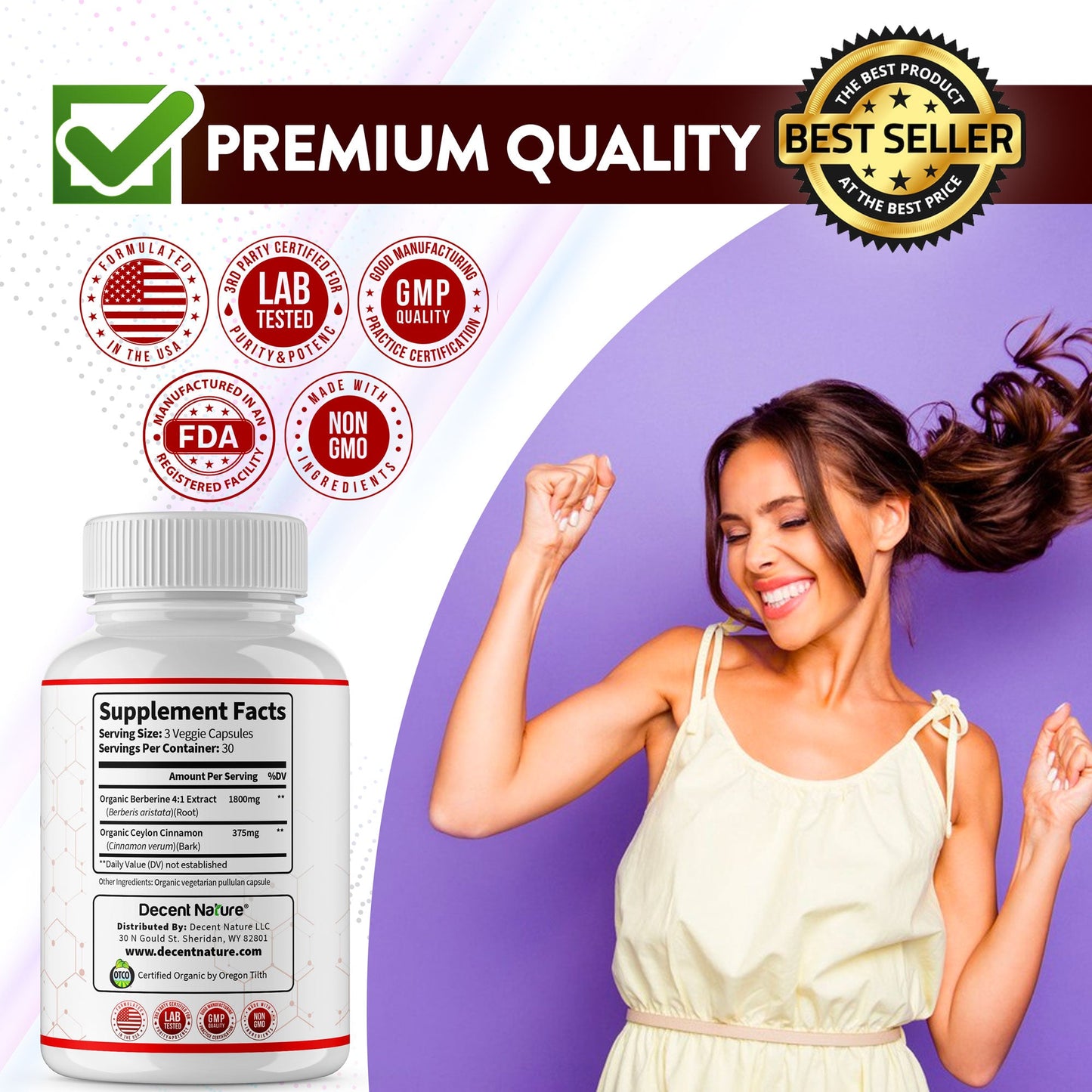 Organic Berberine with Ceylon Cinnamon